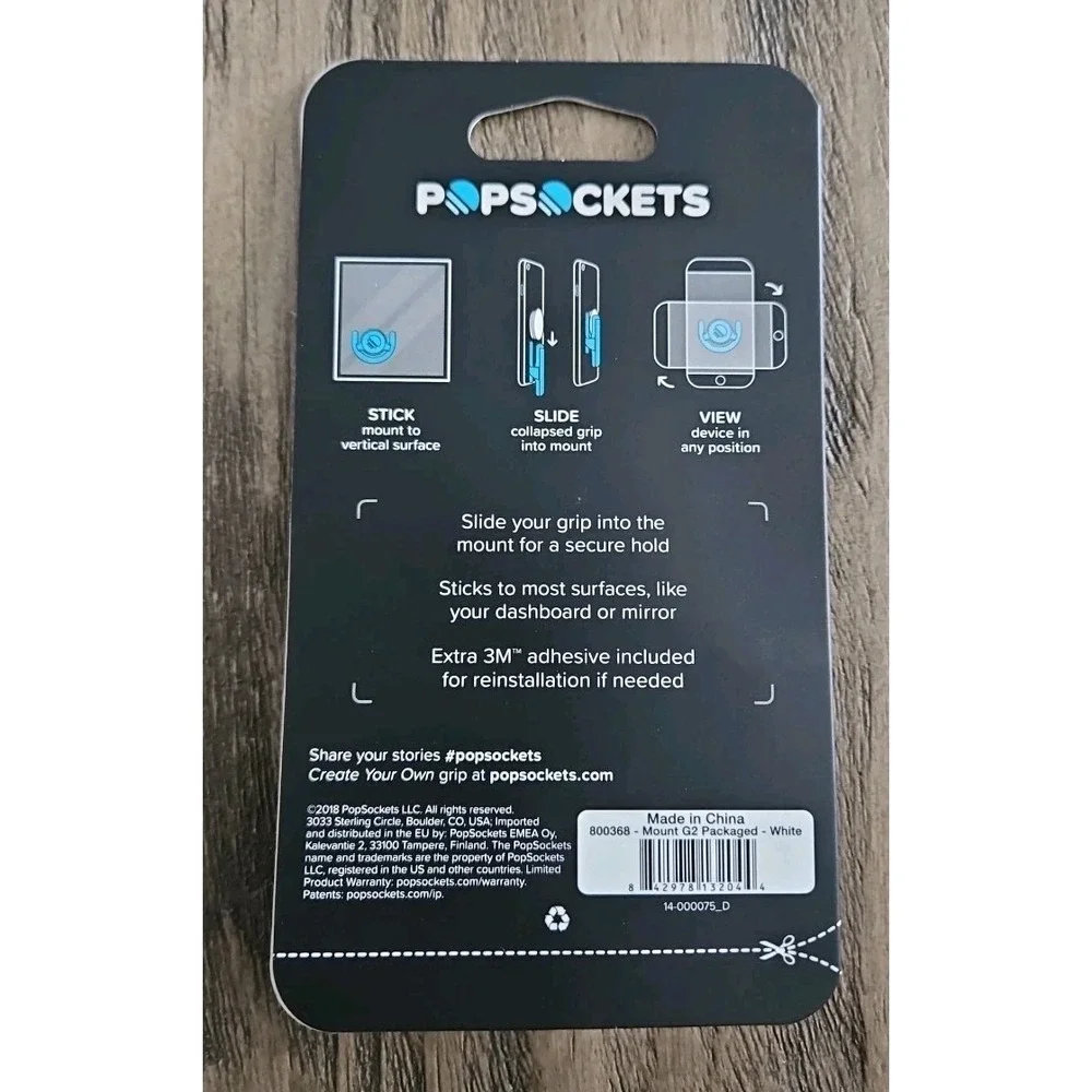 THREE PopSockets Mount, Wolf Popgrip & Bubblegum Giraffe Poptop